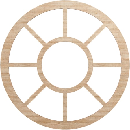 Ekena Millwork Grace Wood Fretwork Pierced Ceiling Medallion, Alder, 28"OD x 10 1/8"ID x 1/4"T CMWP28X0250GRAL